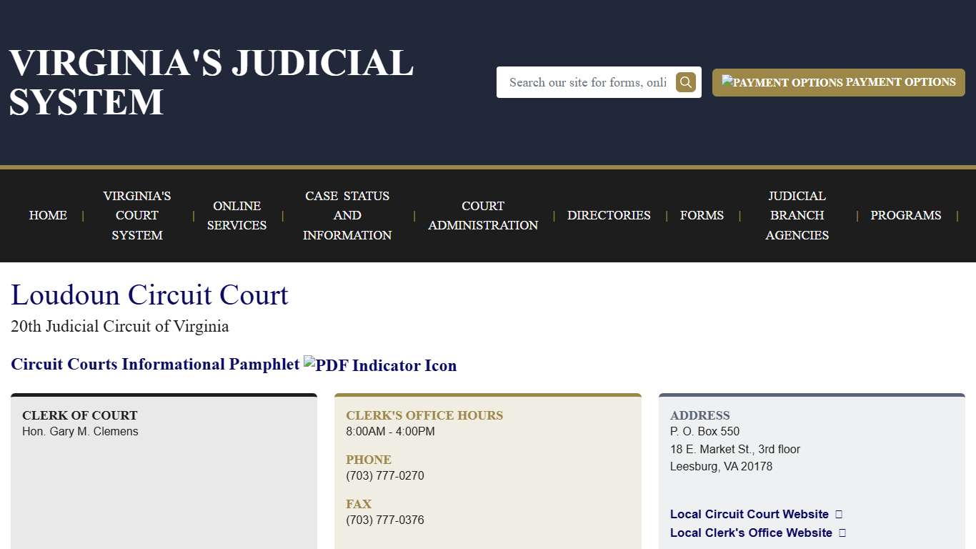 Loudoun Circuit Court Virginia Court System